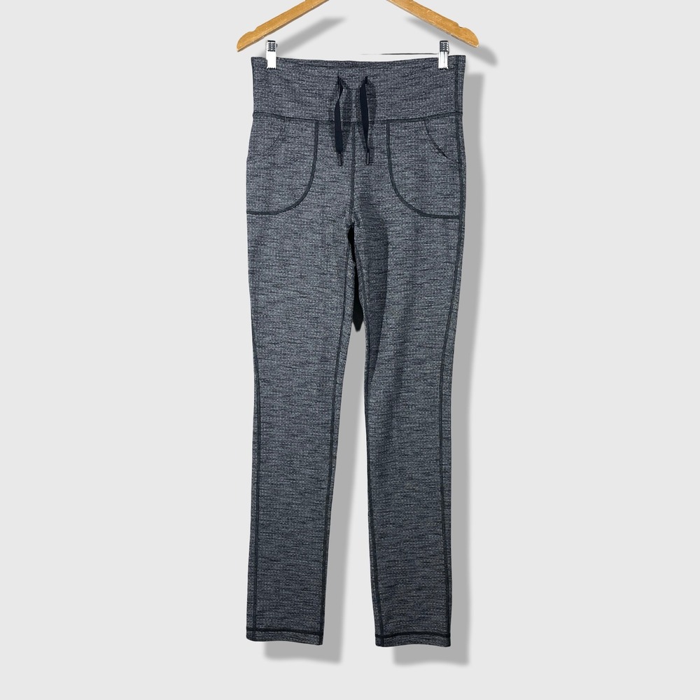 Lululemon Skinny Will Pants Womens 10 Gray Athleisure Gorpcore Sporty Casual